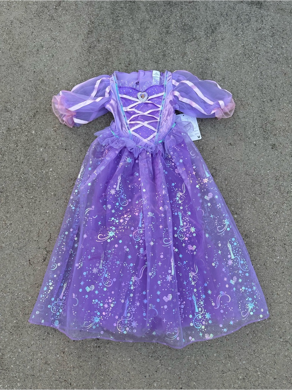 Princess Rapunzel M 7/8 Halloween Costume Purple Dress Tangled Disney Girls